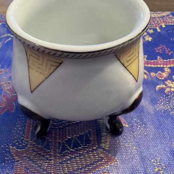 ✨ Vintage 14pc 24K Gold Greek Key Porcelain Tea & Sake Set - Picture 4 of 12